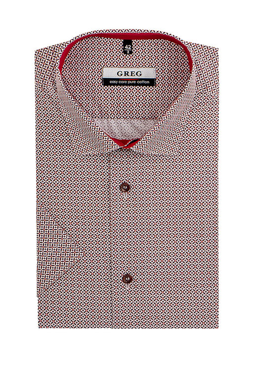 Сорочка мужская короткий рукав GREG 663/101/96012/Z/1_GB  фото 2
