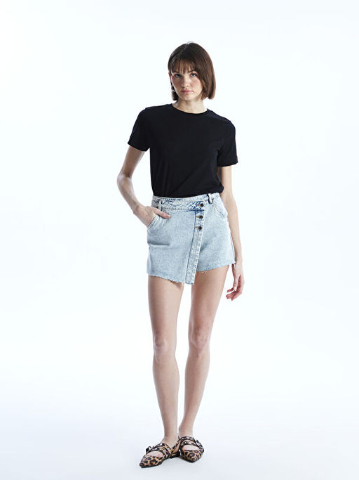 Bisiklet Yaka Kad?n Ti??rt