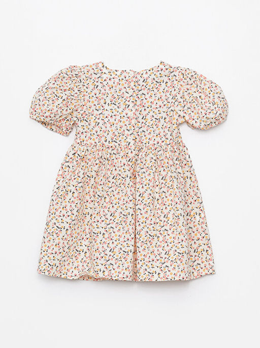 Bisiklet Yaka K?sa Kollu Bask?l? K?z Bebek Elbise - Waikiki фото 2