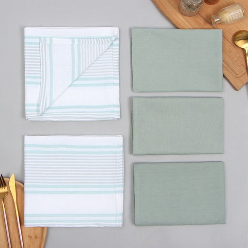 Кухонный набор «Этель» МИКС: полотенце 42×67 см - 2 шт., салфетка 40×40 см - 3 шт., 100% хлопок