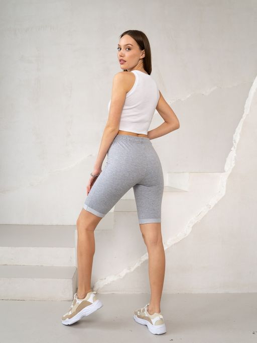 Велосипедки футер 2-хнитка,темно-серые - Binita фото 10