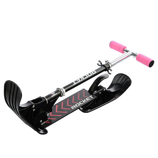 Самокат-снегокат, складной, в коробке (пурпурный)