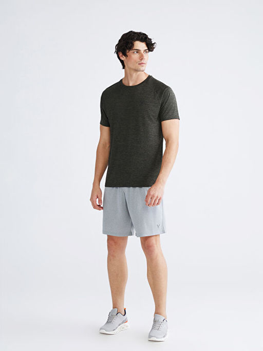 Bisiklet Yaka Erkek Spor Ti??rt