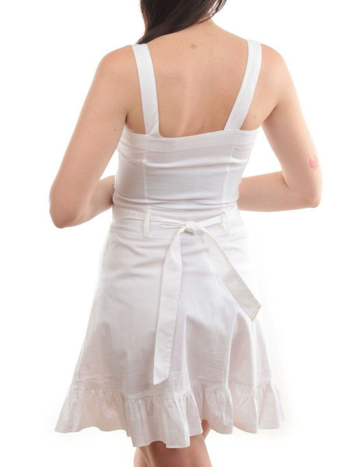 XA-68028 WHITE Сарафан женский (97% хлопок, 3% эластан)