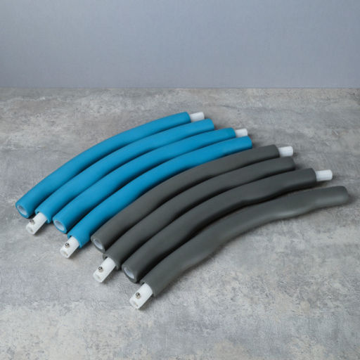 Обруч массажный Woohooo Meteor Twist / D88 cm 8 секций / синий-серый / уп 20 - Галеонтрейд фото 2