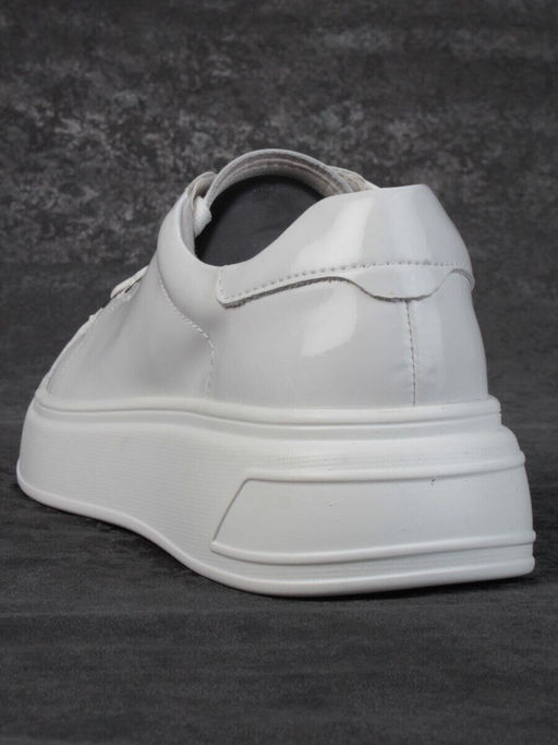 05-PDD215-2 WHITE Кроссовки женские (натуральная кожа)