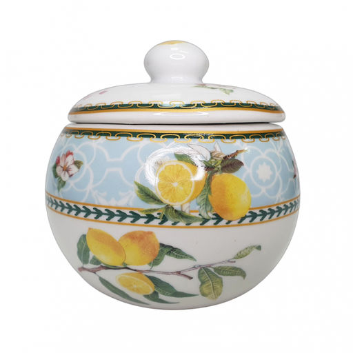 Сахарница 300мл Лимоны с крышкой, фарфор арт. SL139-4"-548 (099300)