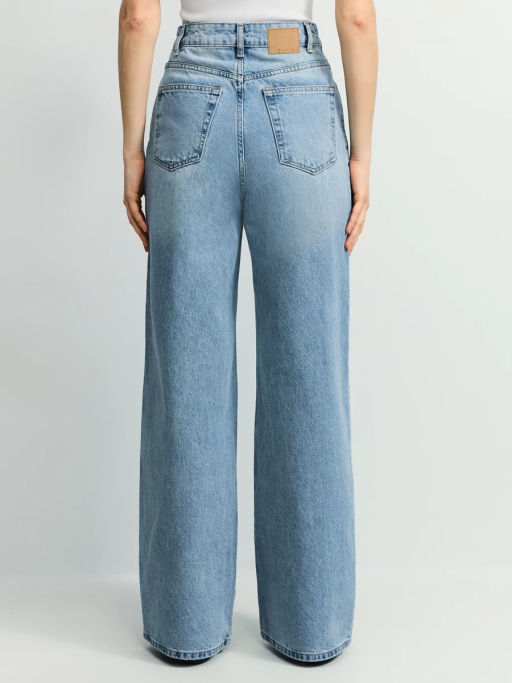 Джинсы wide leg с высокой посадкой / Zarina  фото 4