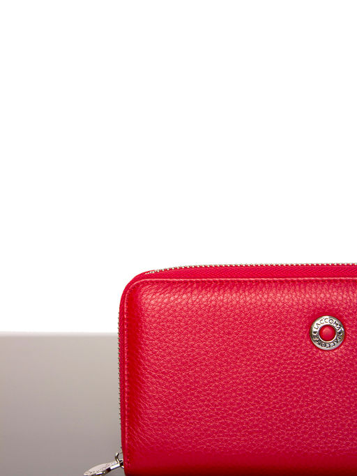 LACCOMA кошелек LA-1073-красный натуральная кожа  фото 5