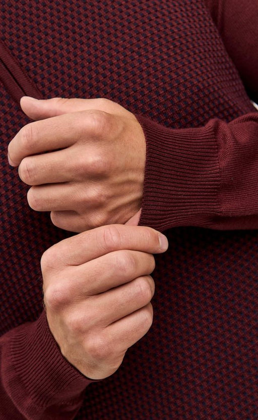 Джемпер F121-15-12032 bordo - Fine joyce фото 8