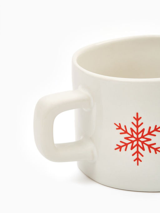 Кружка керамическая новогодняя Зимняя романтика, 320 мл, ручная работа - Дорого внимание фото 3
