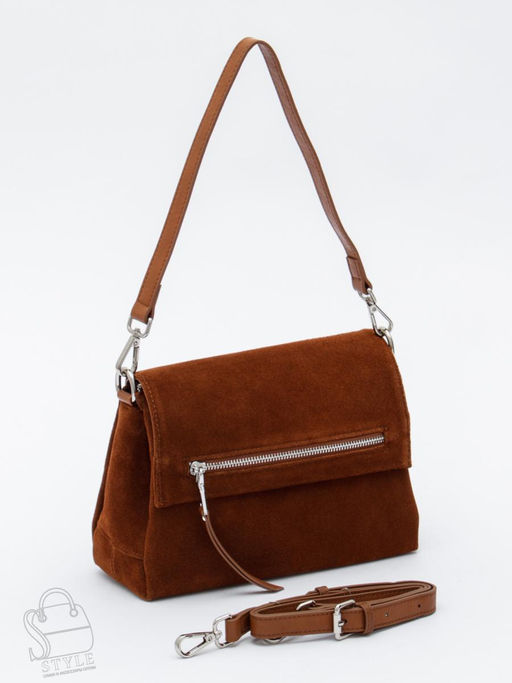 Сумка женская кожаная 8273-2PEF brown Polina&Eiterou