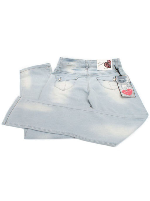 8270 LT. BLUE Джинсы женские - Фабричный китай фото 4