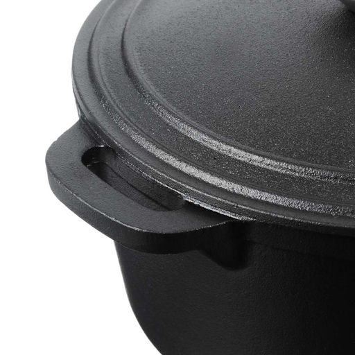 VETTA Кастрюля чугун, 3,8л, d23х10см, чугун крышка, нерж ручка арт. 808-019