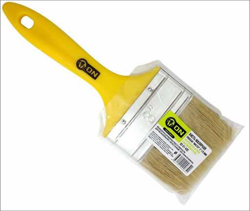 Цена за 2 шт. Кисть малярная плоская "Мастер" нат. щетина 3" (75мм) пласт.ручка 02-01-430