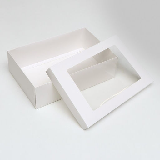 Цена за 5 шт. Коробка складная Белая, с окном 30 х 20 х 9 см - UPAK LAND фото 4