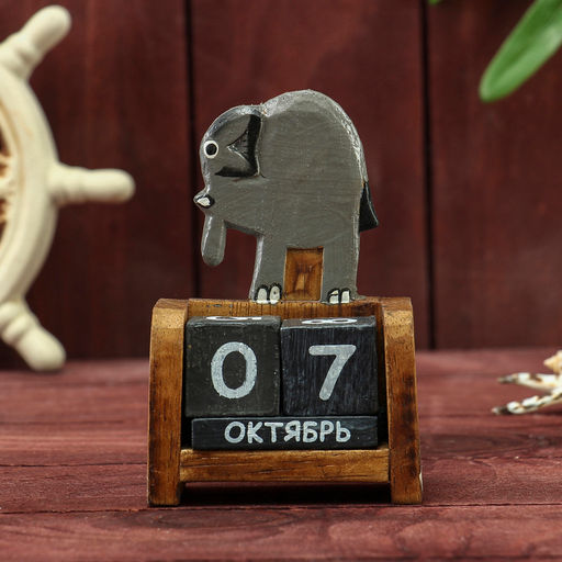 Вечный календарь Слоник, 7410 см, дерево, МИКС - Simaland фото 4