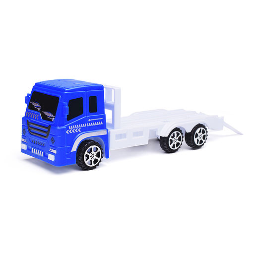 Машина металл "Синий трактор" с автоперевозчиком 7,5 см, синий