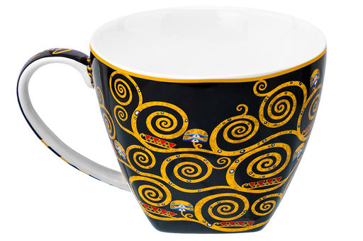 Чашка 250 мл с блюдцем для десерта 20*10*2 см Поцелуй на черном, NEW BONE CHINA - Elan gallery фото 10