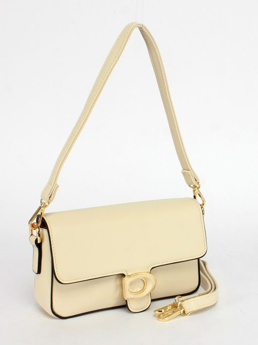 Сумка женская искусственная кожа YDR-2531, 1отд+карм/пер, плечевой ремень, молочный SALE 253918 - Adelia фото 6