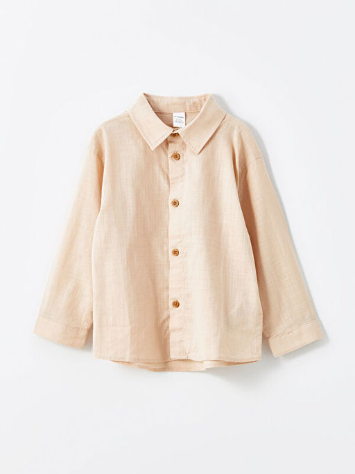 Basic Uzun Kollu Erkek ?ocuk G?mlek