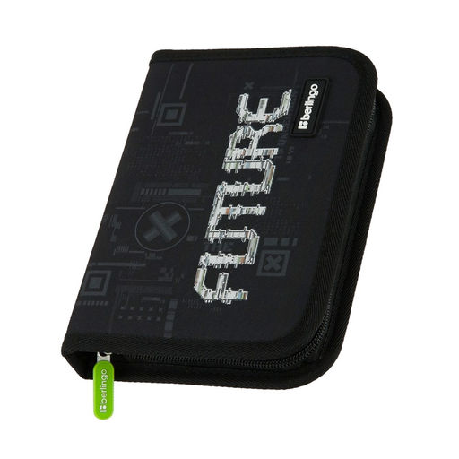 Пенал 1 отд. 200*140мм, с откидной планкой Berlingo "FutureX" (PK-EXM-1110) полиэстер