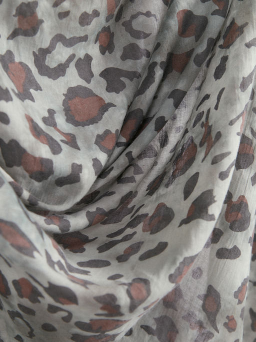 Большой, красивый платок из вареного хлопка. Рисунок на полотно наносится вручную. - Tantino фото 3