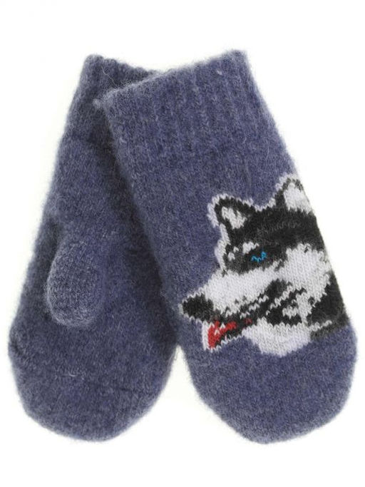 Варежки детские круговые Собака 0505-4