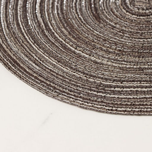 Салфетка сервировочная на стол Доляна Дуо, d=30 см, цвет коричневый  фото 7