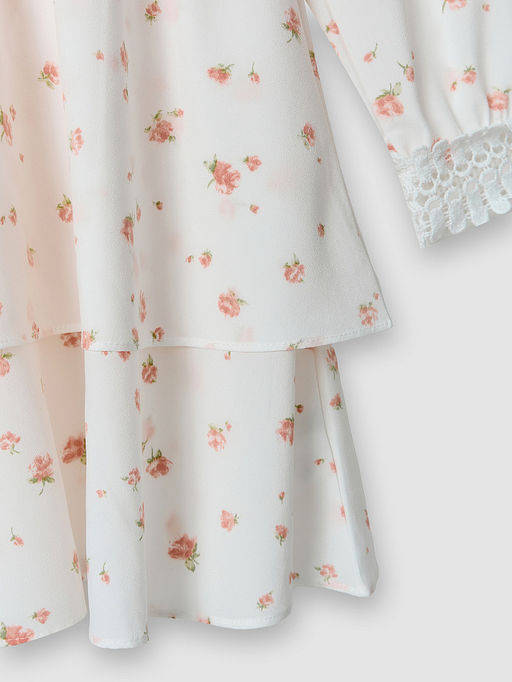 Платье женское белое с цветочным принтом - Mark formelle фото 6