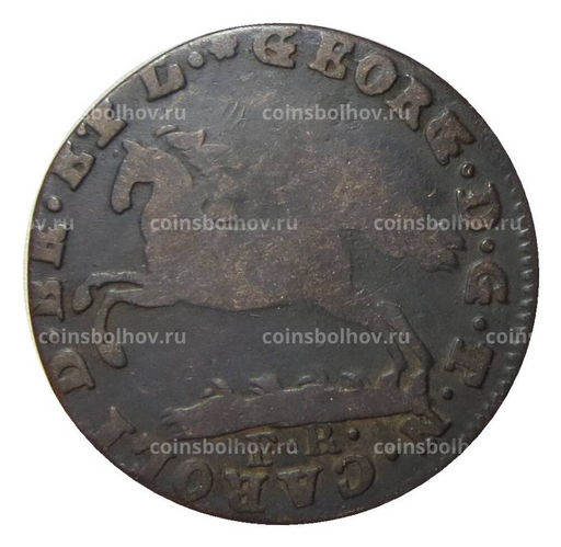 Монета 1 пфенниг 1818 года Германские государства  Брауншвейг и Ленебург  Вольфенбюттель