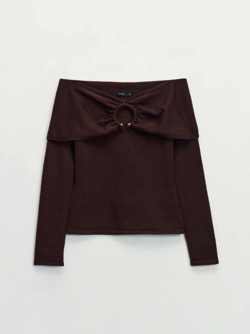 Джемпер со спущенными плечами / Zarina фото 6