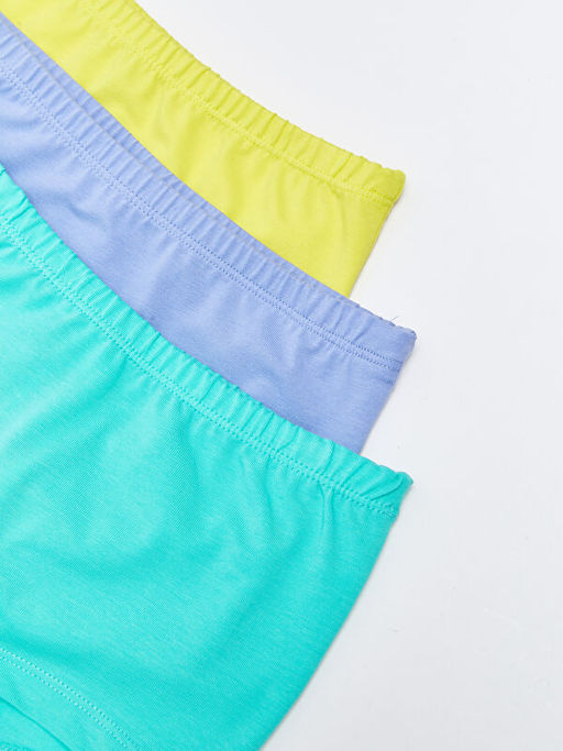 Basic Pamuklu K?z ?ocuk Boxer 3l? - Waikiki фото 3