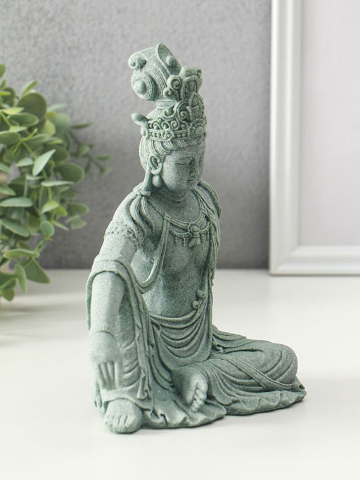 Сувенир песчаник "Богиня Гуанинь" 10х17х19,5 см