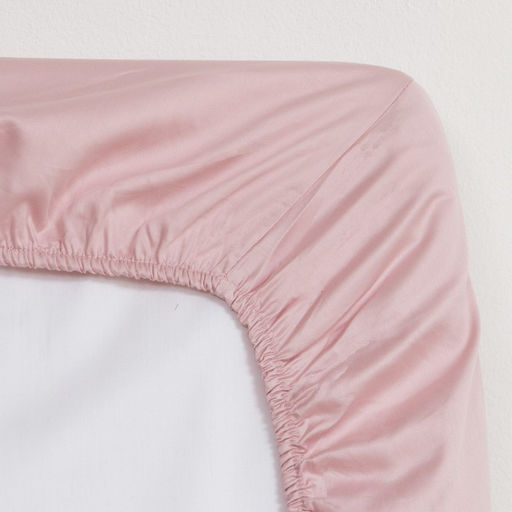 Простыня на резинке Pink rose 180х200х25 см, 100% хлопок, мако-сатин, 114г/м2 - Этель фото 3