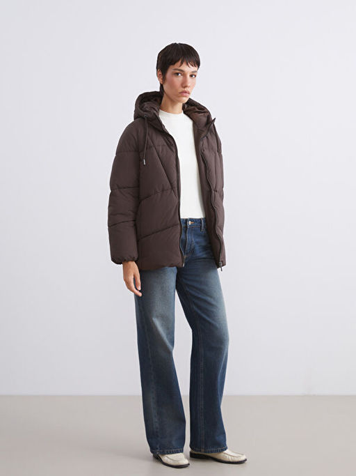 Kap??onlu Oversize Kad?n ?i?me Mont