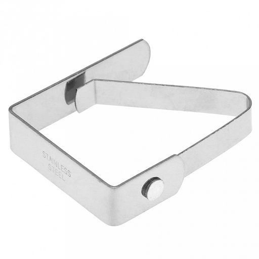 Зажим для скатерти из нержавеющей стали, 4,8х4х0,7см, 4 штуки, в блистере (Китай) - Домашняя мода фото 2