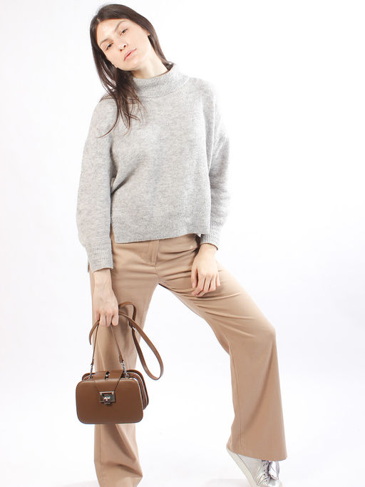 LACCOMA сумка Y2116-рыжий натуральная кожа хлопок