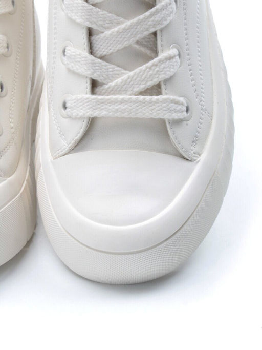 04-YSN2285-2 WHITE Ботинки женские зимние (натуральная и искусственная кожа, шерсть)