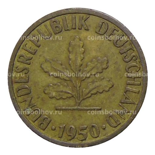 5 пфеннигов 1950 года J Германия
