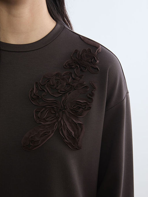 Soft Touch Oversize Kad?n Sweatshirt Tunik