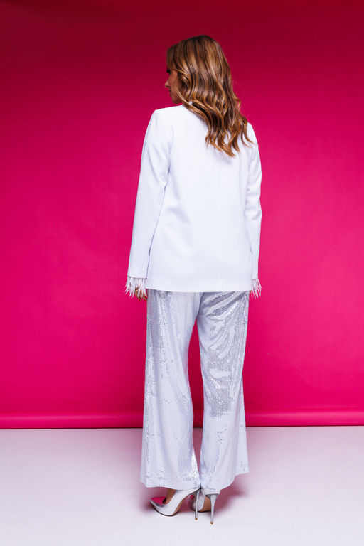 Жакет AURA 1085-164 белый  фото 5