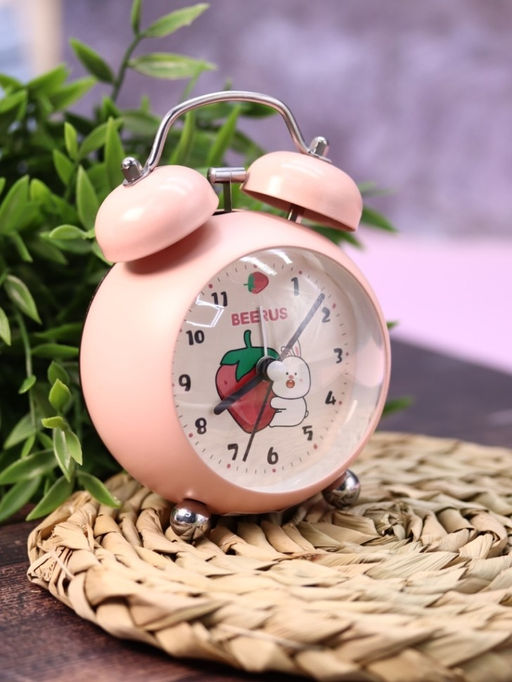 Часы-будильник Fruity Friends, pink (13,5х10 см)