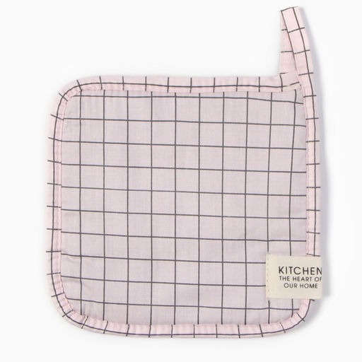 Прихватка Этель Клетка 19х19 см, 80% хл, 20% пэ, сатин 110 г/м2  фото 2