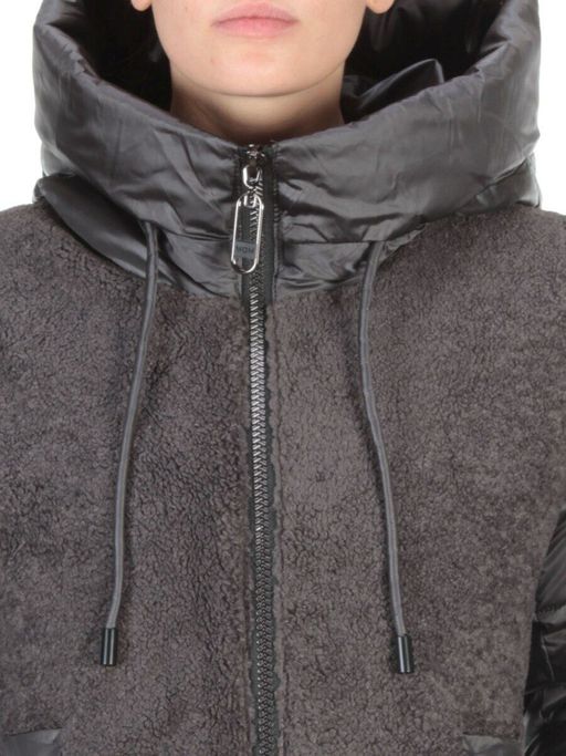 D6816 DARK GRAY Куртка зимняя женская KARERSITER (200 гр. холлофайбера) - Fashion фото 10