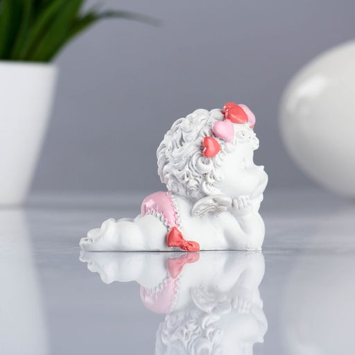 Фигура Ангел лежит личико на ручках 8?5.5?6.5 см