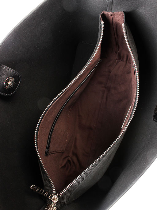 LACCOMA сумка M1077-черный натуральная кожа хлопок