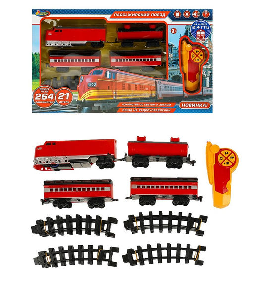 Играем вместе. Железная дорога р/у свет-звук, длина пути 264см, кор.31*53*5,5см арт.B1941325-R