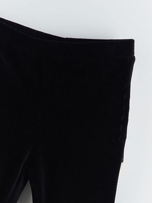 Beli Lastikli Kadife K?z ?ocuk Tayt