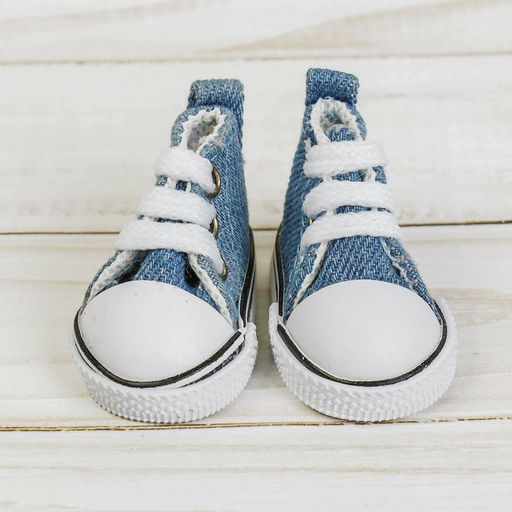 Кеды для кукол, длина подошвы 5 см, цвет джинса - Simaland фото 3